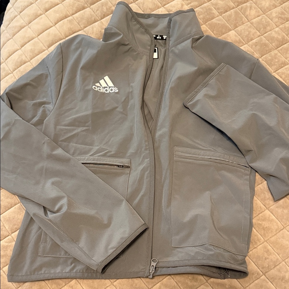 Adidas Light Gray Track Jacket
